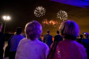 Guests enjoyed fireworks and a dessert reception to cap the event.