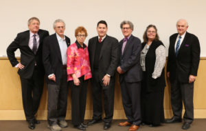  Paula Stern, PhD, with current and former colleagues and collaborators at an event honoring her career. 