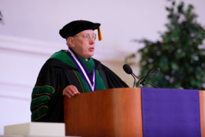 Eric G. Neilson, MD, vice president for Medical Affairs and Lewis Landsberg Dean, in his address to the graduates, said, "The integration of knowledge with humanity is the true hallmark of a great physician."