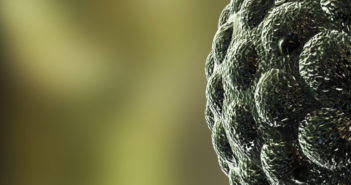 3D render virus cells science and medical concept.