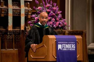 Clyde Yancy, MD, MSc, gave this year’s Founders’ Day keynote address, speaking about competence, civility and compassion in medicine.