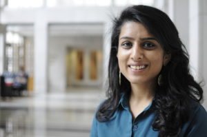 Saya Jacob, a second-year medical student, studies the metabolites common among women of different ethnicities who have gestational diabetes and how the effects of gestational diabetes are linked to fetal outcomes.