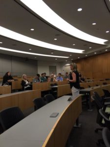 Joan Anzia, MD, ’83 GME, professor of Psychiatry and Behavioral Sciences, spoke about recognizing residents in distress at the first Chief Medical Resident Retreat.