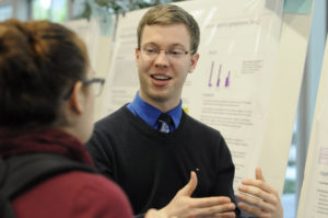 Second-year medical students presented their research projects at the Area of Scholarly Concentration poster session.