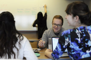 First-year medical students worked together in small groups to apply material they had previously learned in the classroom to new case studies and to reflect on their strengths and weaknesses during their first Synthesis and Application Module.