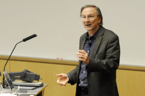 Jack Szostak, PhD, Nobel Laureate and professor of Genetics at Harvard Medical School, delivered a lecture on the chemistry of nonezymatic RNA replication.