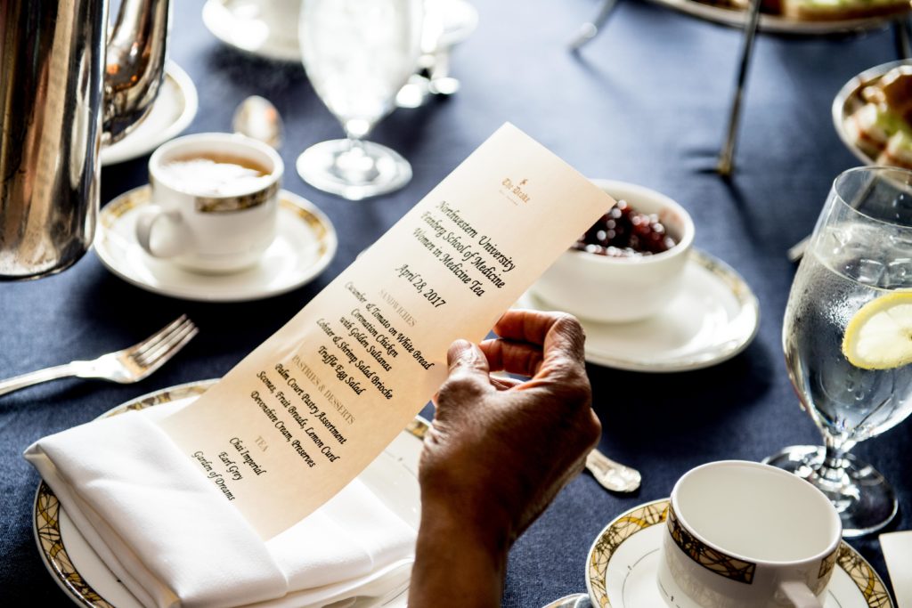 Attendees at the inaugural Women in Medicine Tea enjoyed sharing their career experiences over high tea at the Drake Hotel.
