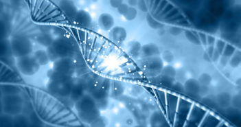 Discovering a Protein’s Role in Gene Expression 3D render of a medical background with DNA strands