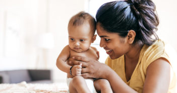 Mom and baby indoor