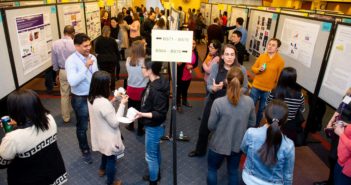 Feinberg Showcases Breadth of Research at Research Day Over 430 students, staff, trainees and faculty presented abstracts at the 14th Annual Lewis Landsberg Research Day. Photo by Nathan Mandell.