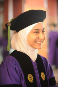 Samia Farooqi, MD’12, shared her excitement and celebrated with family flown in from Saudi Arabia.