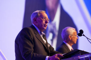 Dean M. Harrison, chief executive officer of Northwestern Memorial HealthCare, and Dean Eric G. Neilson