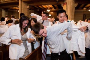 First-year medical students received their white coats during the 157th Founders’ Day.