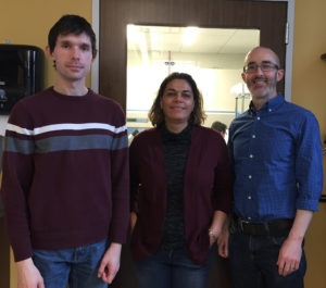 Vladimir Jovasevic, PhD, postdoctoral fellow, Mojgan Naghavi, PhD, associate professor of Microbiology-Immunology, and Derek Walsh, PhD, associate professor of Microbiology-Immunology, demonstrated how the herpes simplex virus exploits specialized host proteins on the ends of microtubules to initiate transport in host cells. 