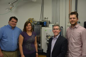 Proteomics Center of Excellence members Paul Thomas, Ioanna Ntai, Neil Kelleher and Phil Compton.