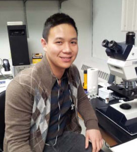 Study co-first author Chen Kam is a fifth-year doctor student in the Walter S. and Lucienne Driskill Graduate Program.