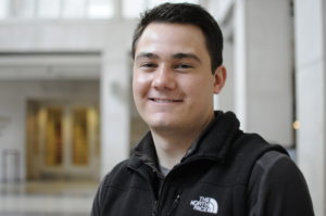 Matthew Genet, a first-year medical student, received a fellowship from the Alpha Omega Alpha medical honor society to support his research studying brain cancer. 