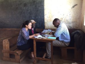 Claudia visited and spoke to patients as part of the group medical visit while doing an assessment.