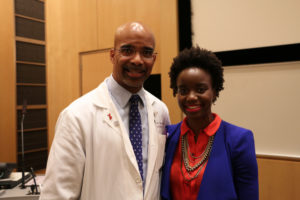 Clyde Yancy, MD, MSc, vice dean for Diversity and Inclusion at Feinberg School of Medicine and Lesley-Ann Brown-Henderson, PhD, executive director of Campus Inclusion and Community (CIC) for Northwestern University led a discussion on inclusion at a town hall meeting. 
