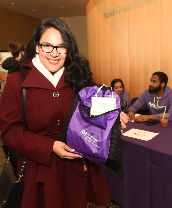 CHICAGO, IL - APRIL 19: The Feinberg School of Medicine hosted a Second Look Reception for admitted students of the class of 2022 on Thursday, April 19, 2018 in the Ryan Family Atrium of the Lurie Medical Research Center on the Chicago campus of Northwestern University in Chicago, Illinois. (Photo credit: Randy Belice for Northwestern University)
