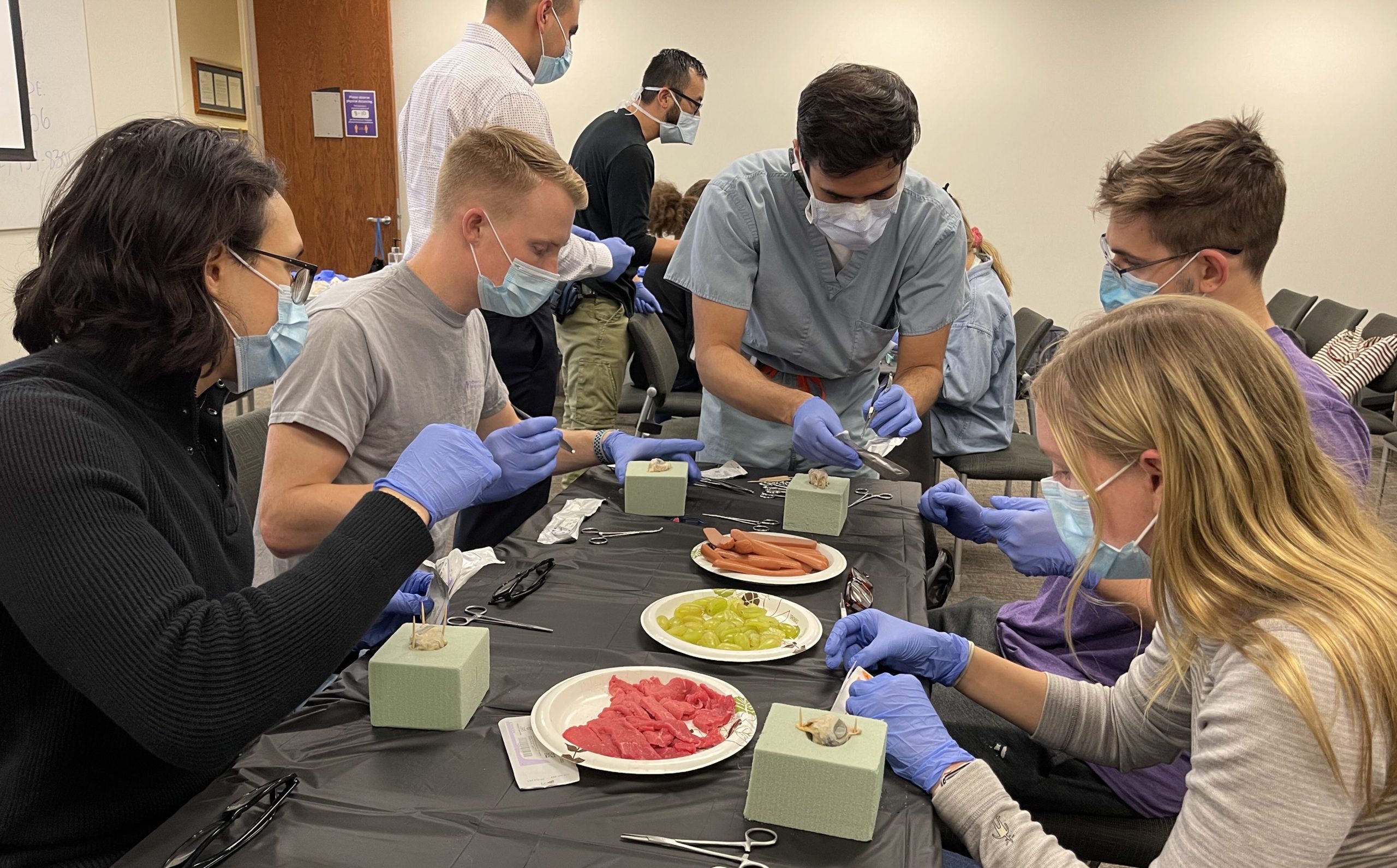 Students Practice Ophthalmology Surgical Techniques