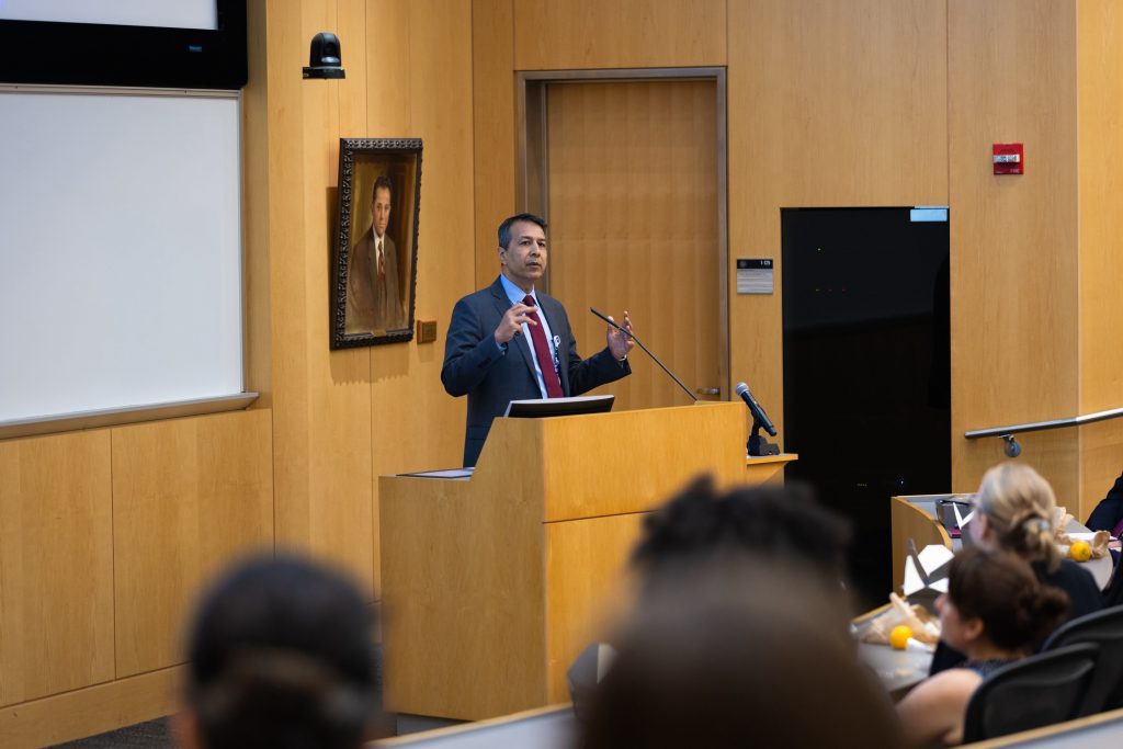 Hasan Alam, MD, presents at the 2026 Mentor of the Year Workshop.