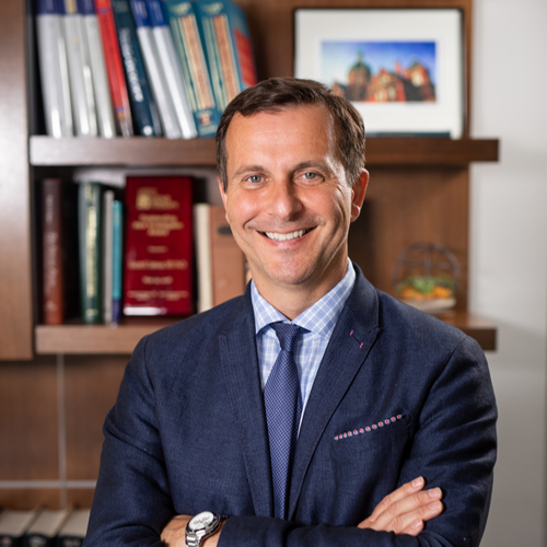 Maciej S. Lesniak, MD, chair of the Department of Neurological Surgery and the Michael J. Marchese Professor of Neurosurgery.